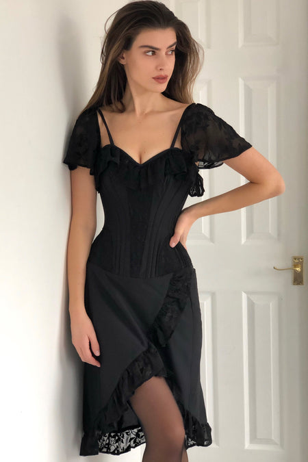 Evening Black Corset Dress
