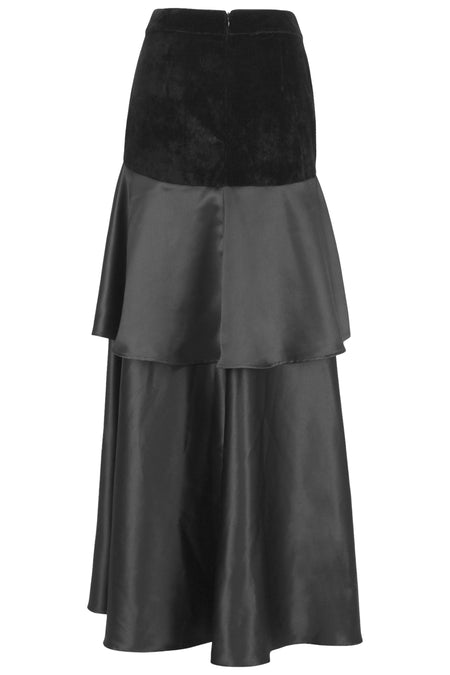 Chic Black Layered Skirt