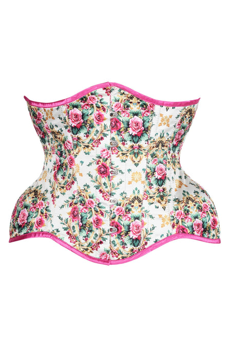 Victorian Rose Garden Underbust Corset – A Romantic Floral Fantasy