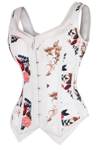 Floral Print Waistcoat Corset