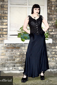 Black Couture Corset with Shoulder Straps