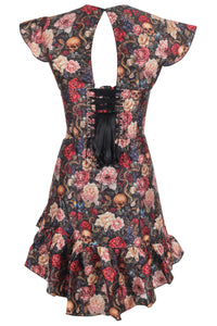 Poison Garden High-Low Corset Mini Dress