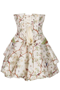 Garden Song Corset Dress with Layered Skirt