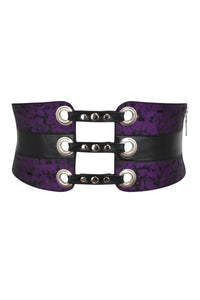 Purple Brocade Corset inspired Belt