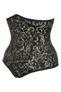 Beautiful Gold Waist Training Underbust Corset- Longline