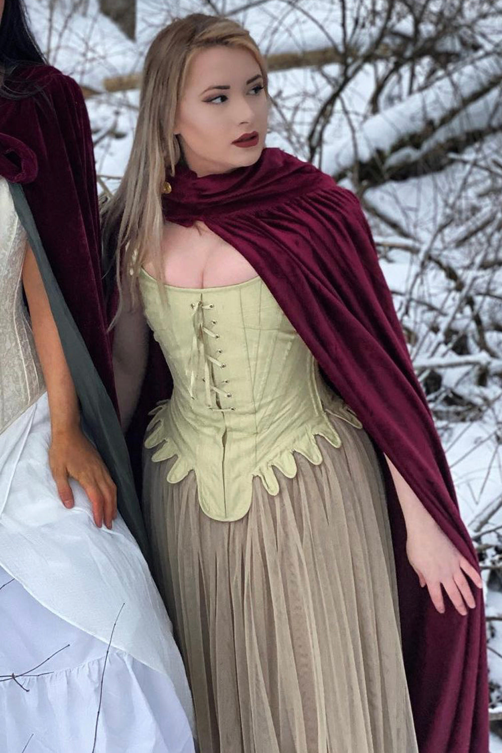 Corset Bustier Femme Avec Jupe Tulle - Style Vintage Médiéval - Taille S à 6XL - Pour Cosplay, Fête, Halloween