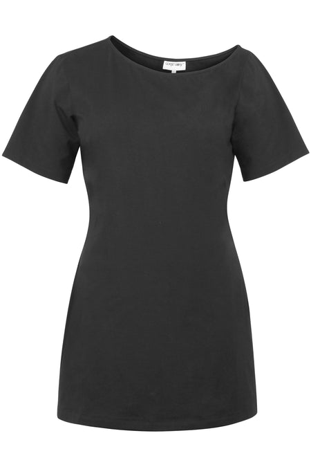 Ione Robe t-shirt asymétrique en jersey noir